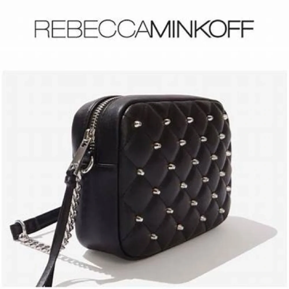 Rebecca Minkoff Quilted Studded Crossbody Bag - Picture 3 of 4